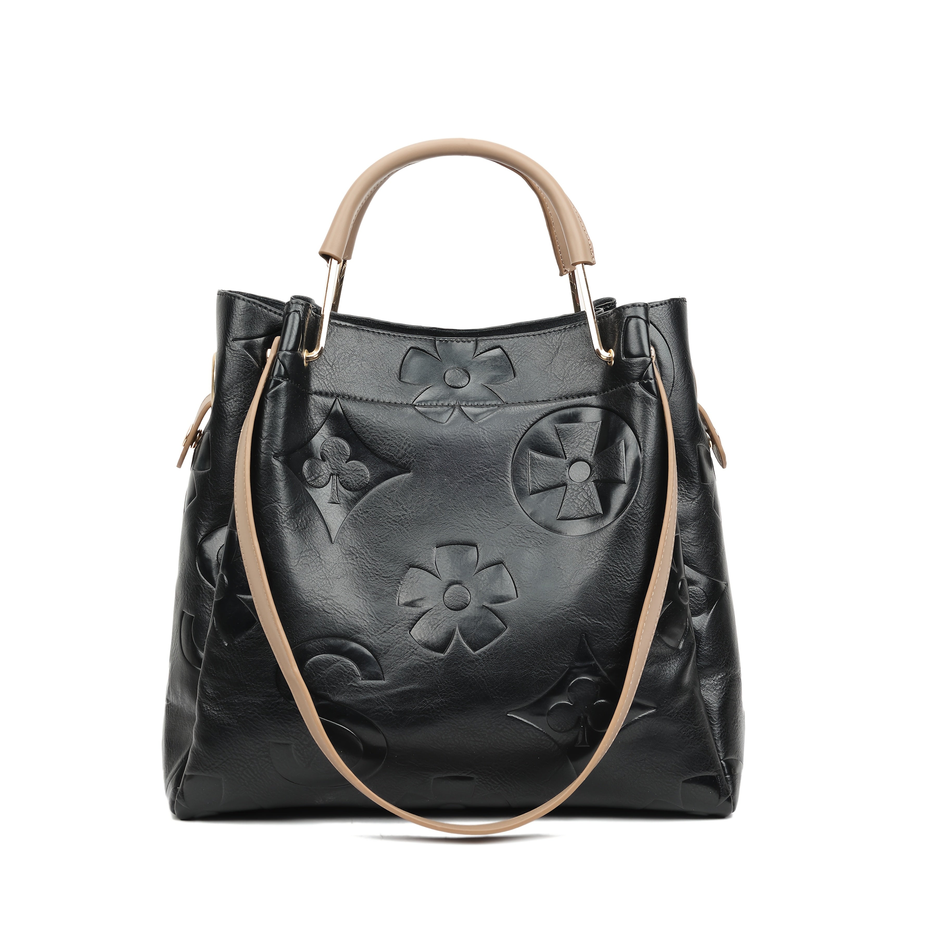 Luna - Floral Embossed Handbag Set