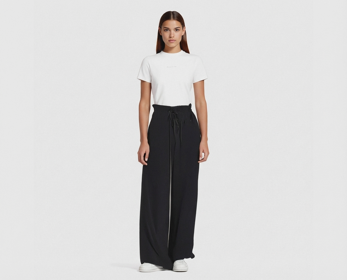 Bohemian wide leg trousers