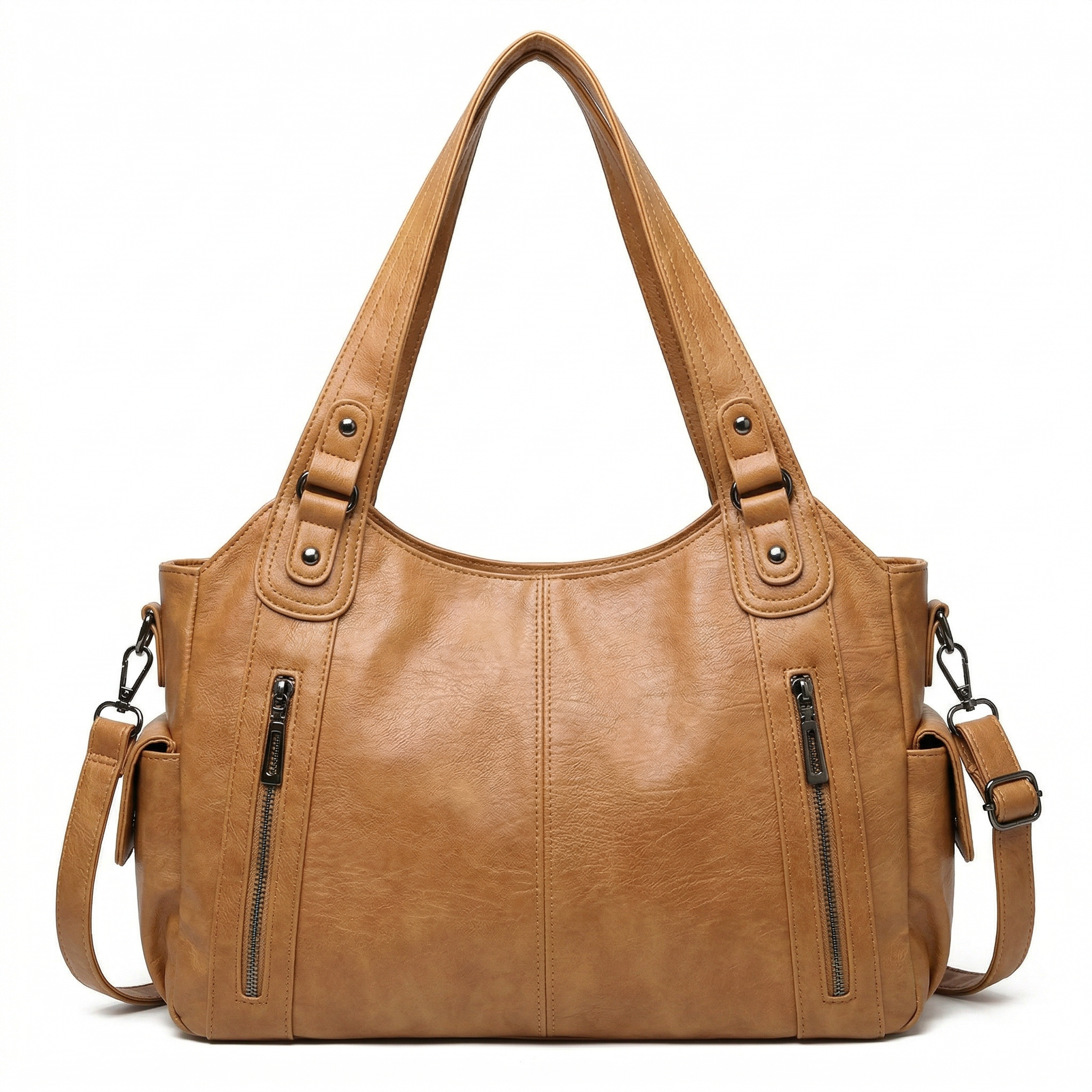 Uma - Dual Zipper Large Capacity Shoulder Bag