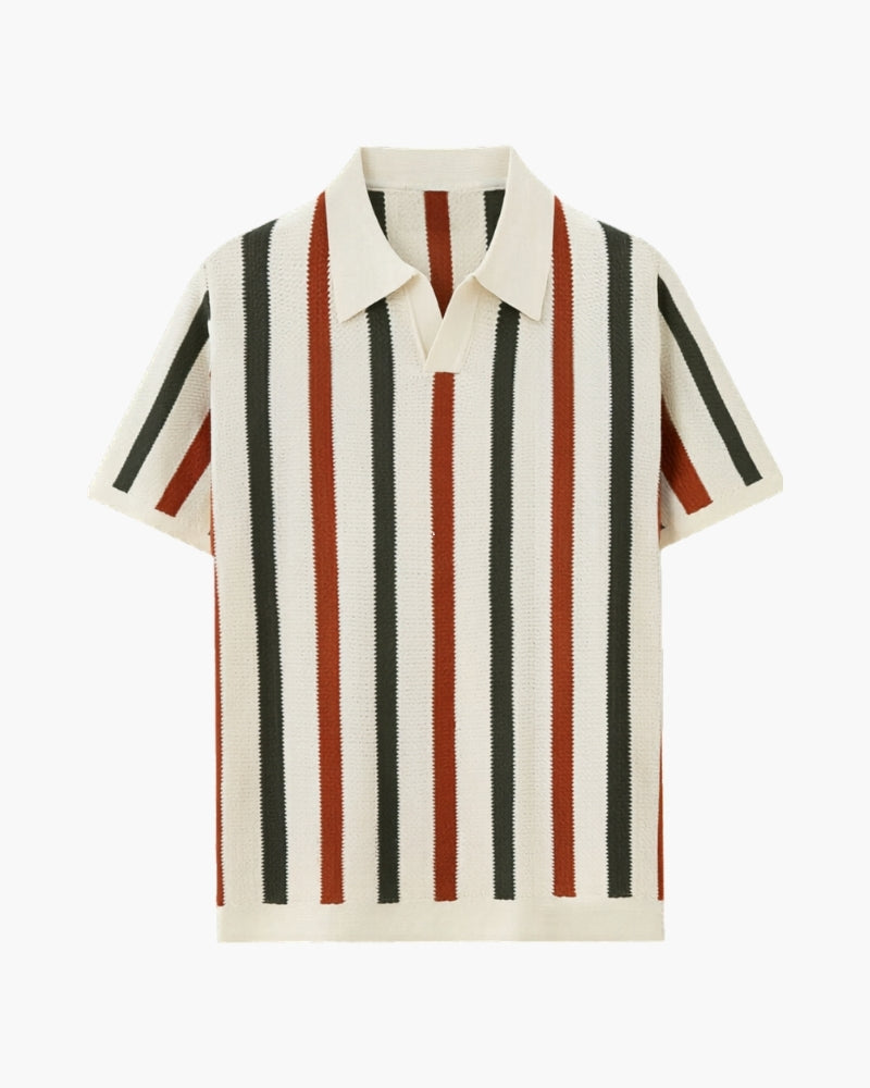 Resort Knit Stripe Polo