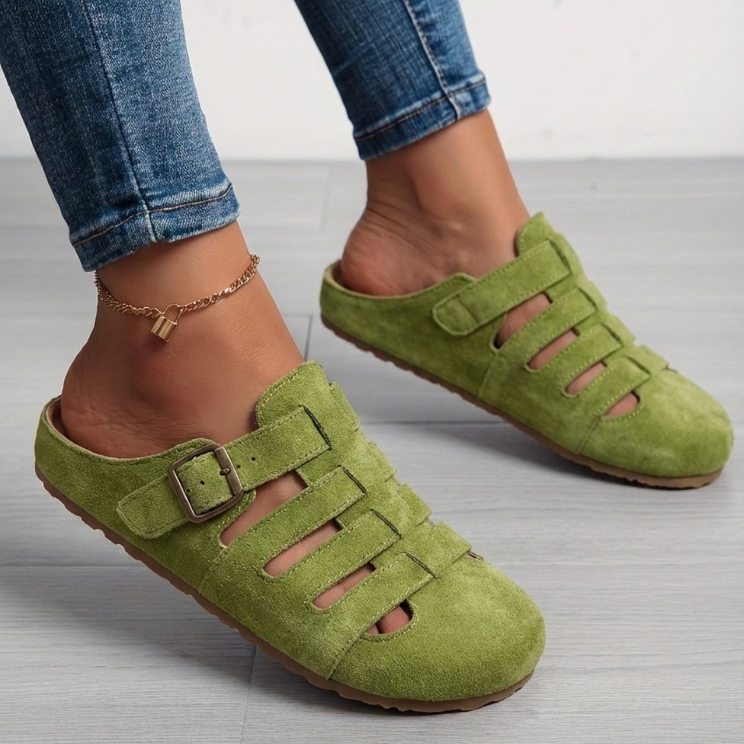 Comfortable slip-on mules